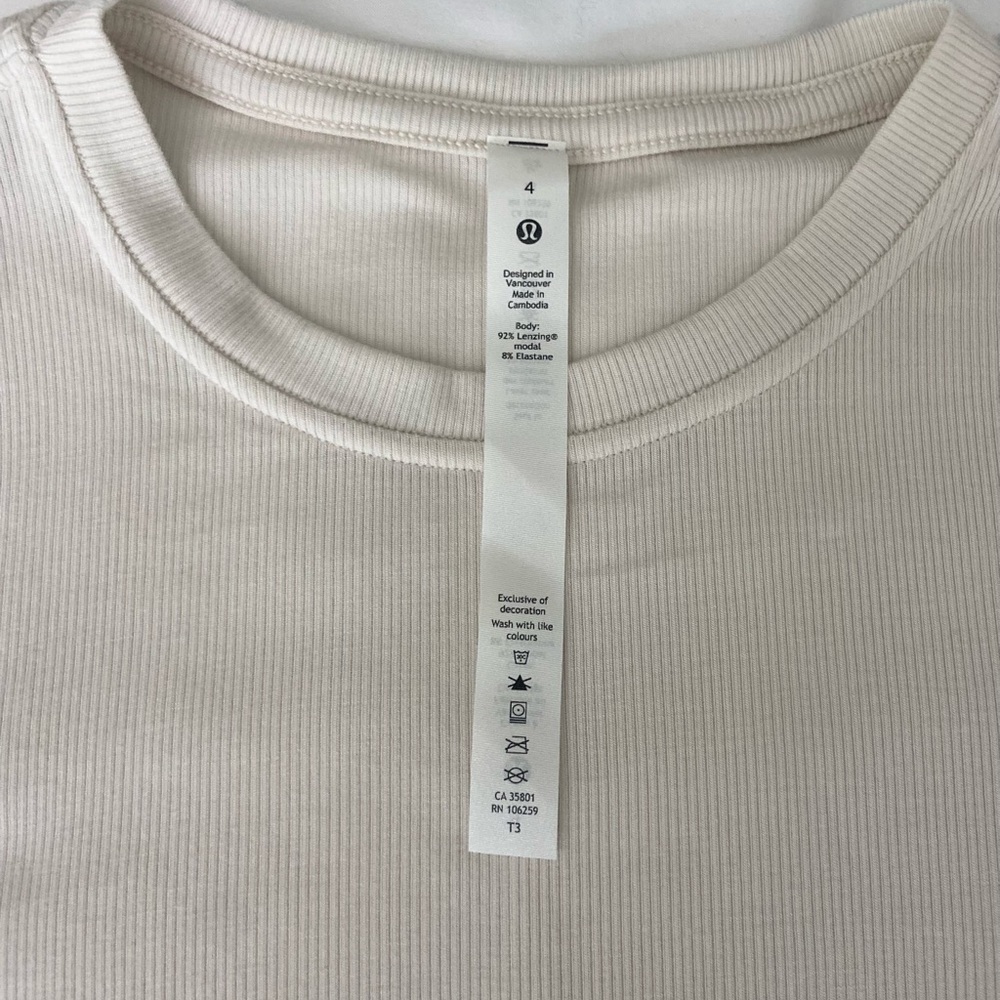 lululemon Side Cinch Ribbed Tee - Picture 7 of 12